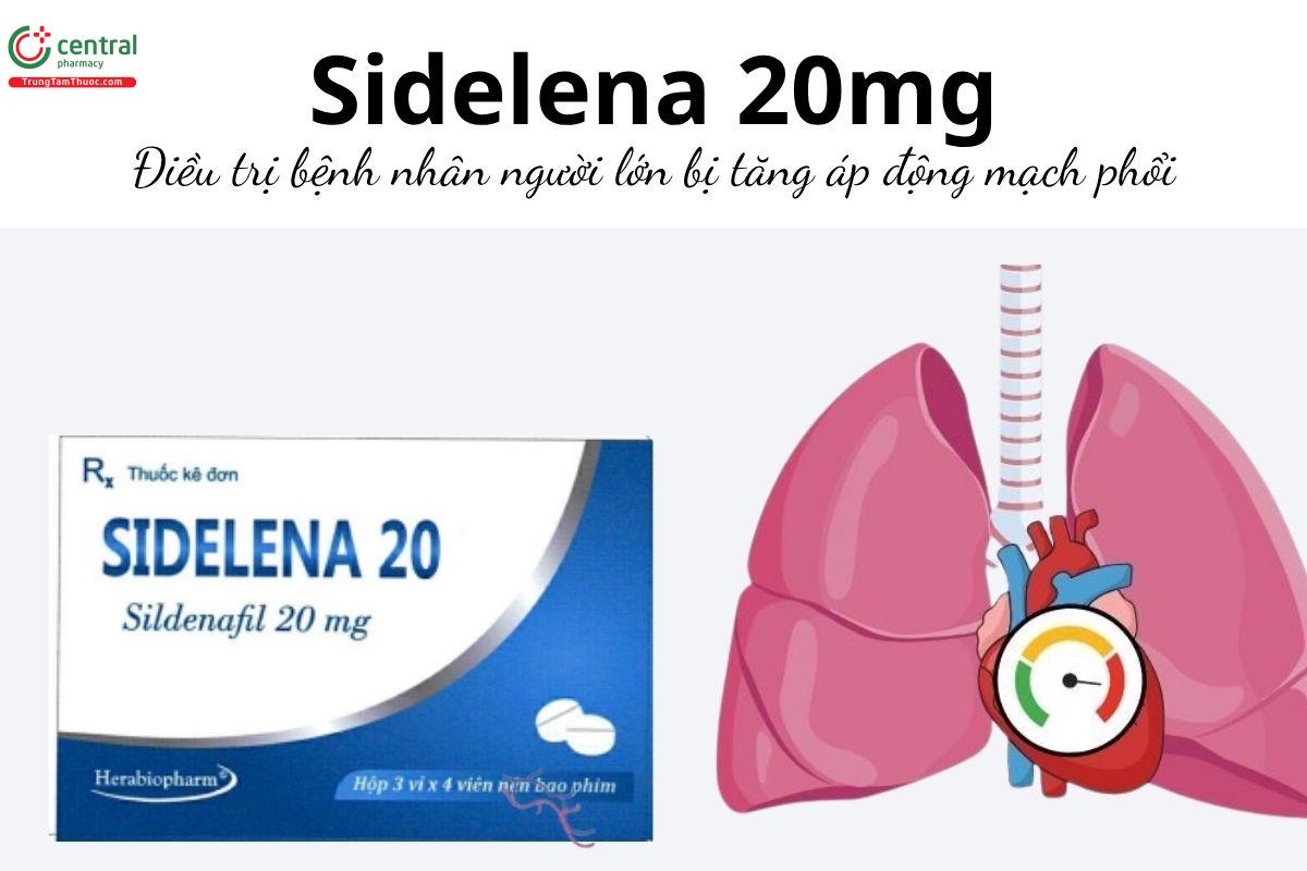 Thuốc Sidelena 20mg - Điều trị bệnh nhân người lớn bị tăng áp động mạch phổi