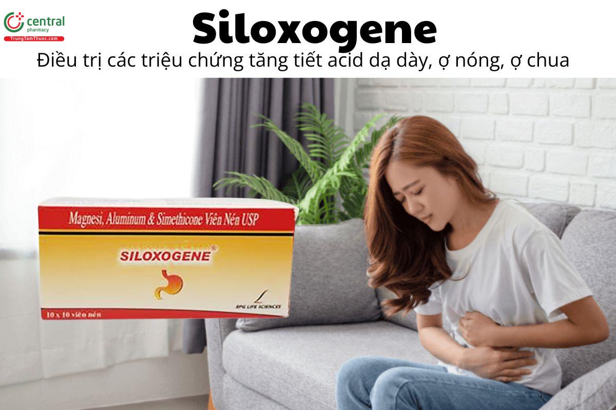 Thuốc Siloxogene - Điều trị các triệu chứng tăng tiết acid dạ dày, ợ nóng, ợ chua 