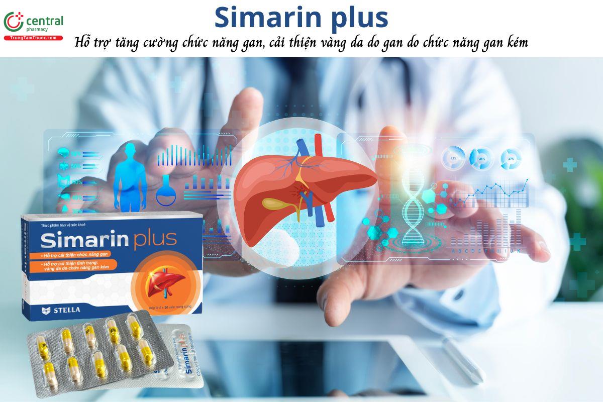 Simarin Plus - Tăng cường chức năng gan, cải thiện tình trạng vàng da