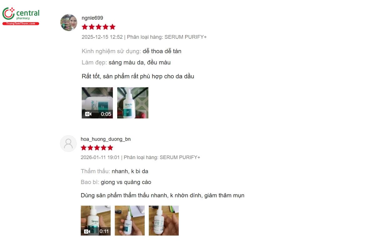 Simple 11% Niacinamide + ZINC + PHA Purify+ Serum