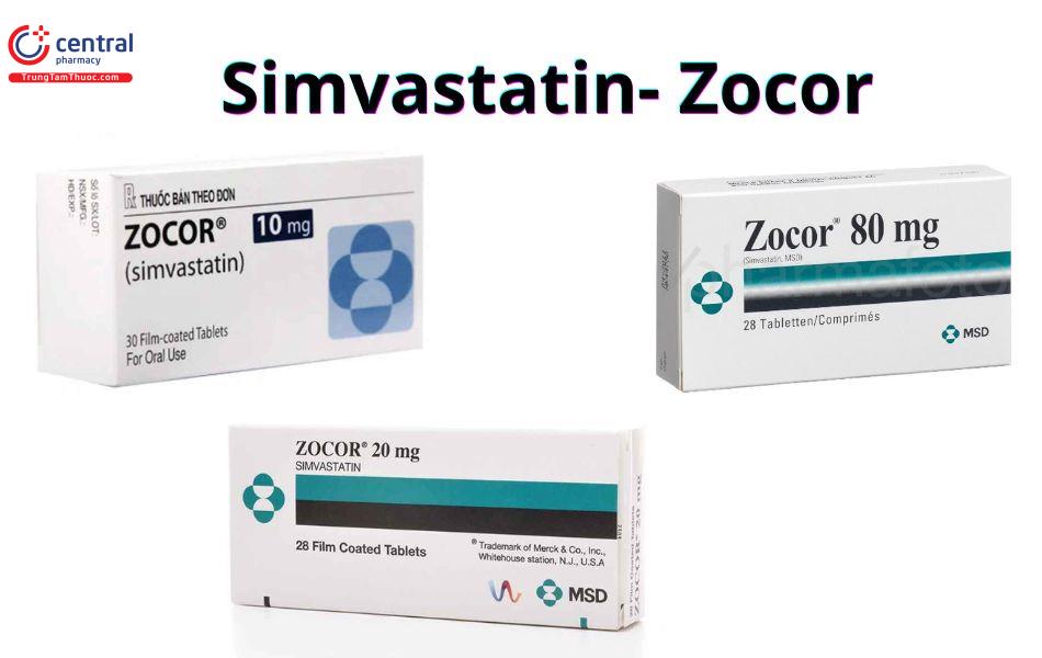 Thuốc biệt dược của Simvastatin