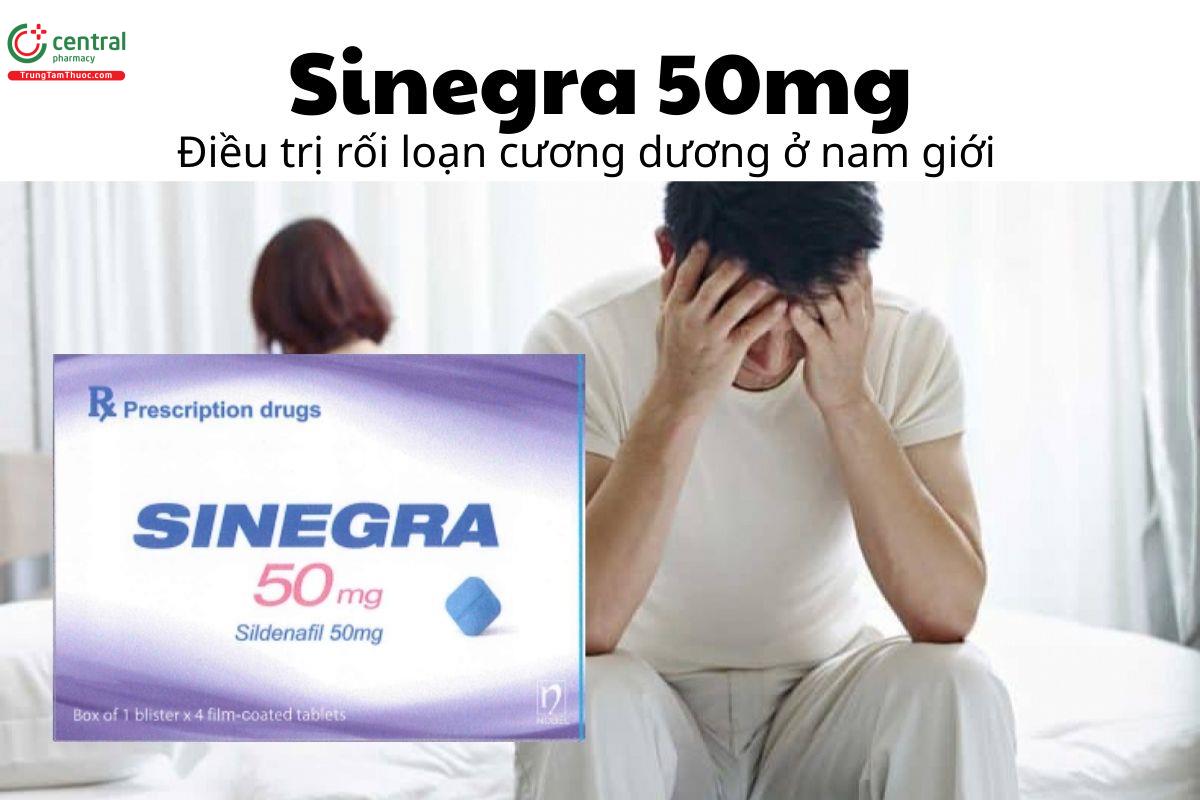Thuốc Sinegra 50mg - Điều trị rối loạn cương dương ở nam giới