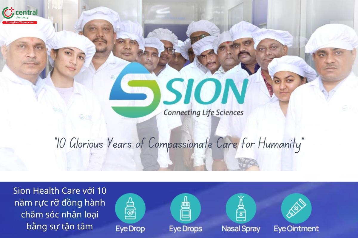 Sion Health Care đặt sức khỏe người sử dụng lên hàng đầu trong mọi khâu sản xuất.