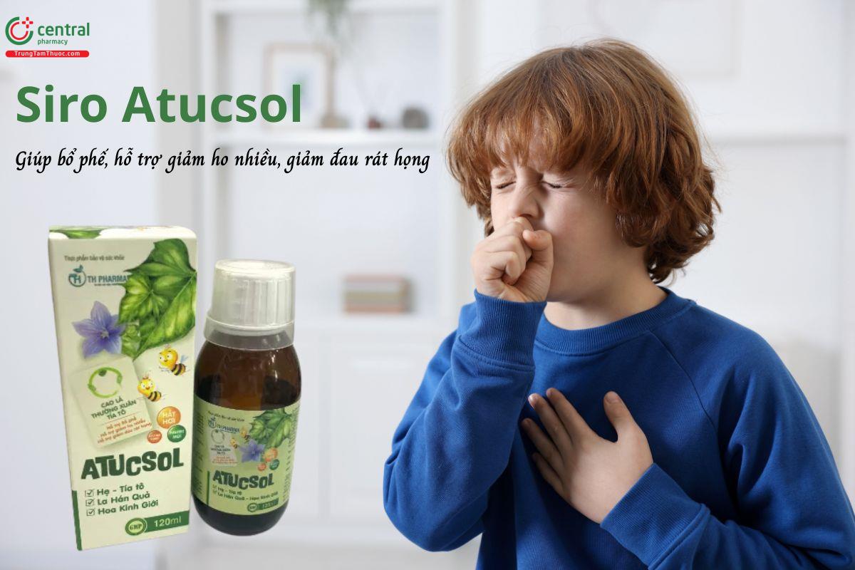 Siro Atucsol - Hỗ trợ bổ phế, giảm ho, giảm đờm, giảm sổ mũi