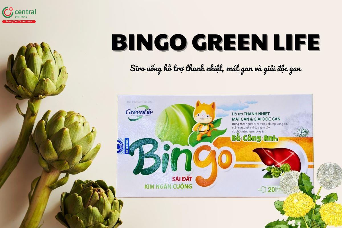 Siro Bingo Greenlife - Hỗ trợ thanh nhiệt mát gan và giải độc gan