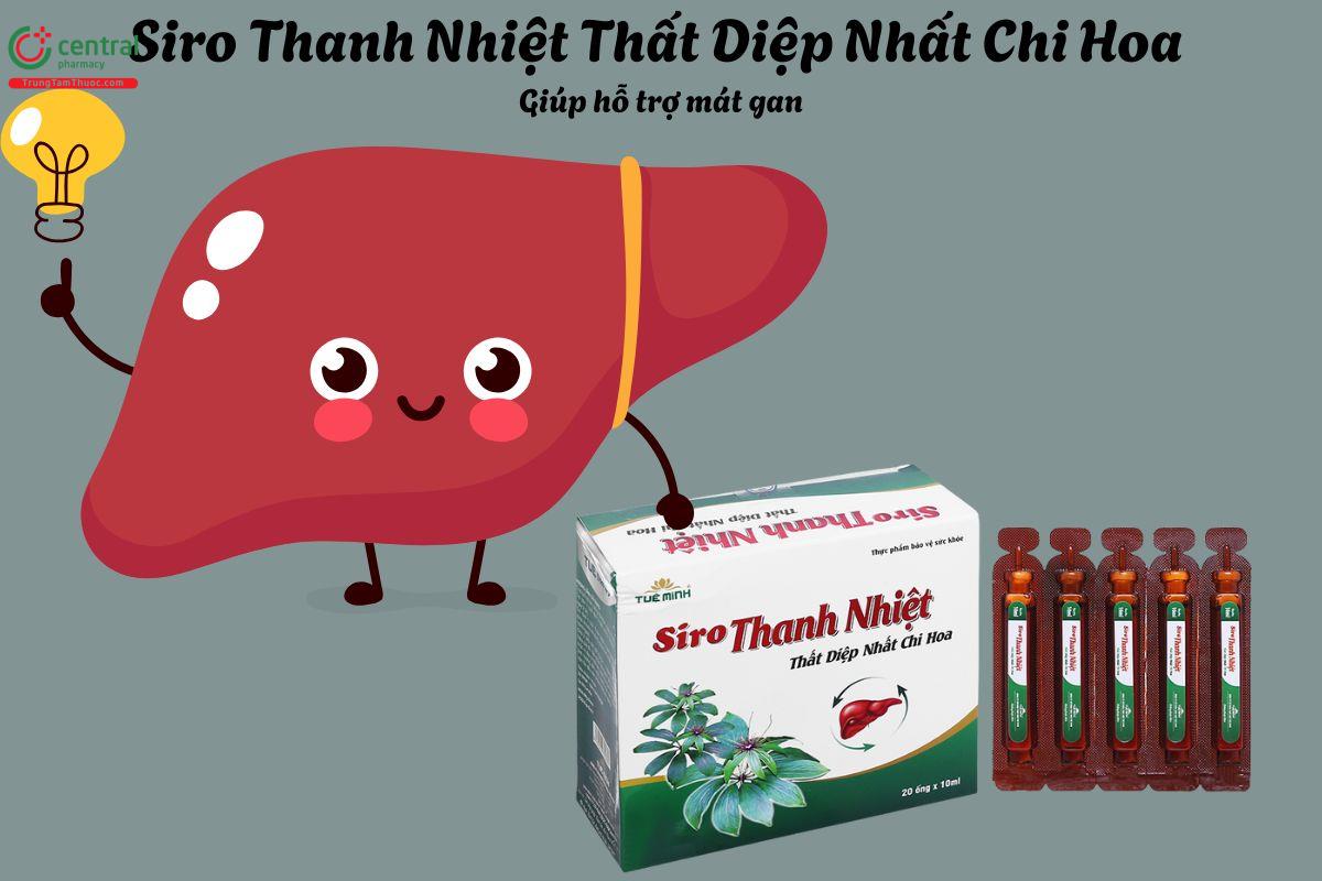 Siro Thanh Nhiệt Thất Diệp Nhất Chi Hoa - Giúp thanh nhiệt, mát gan