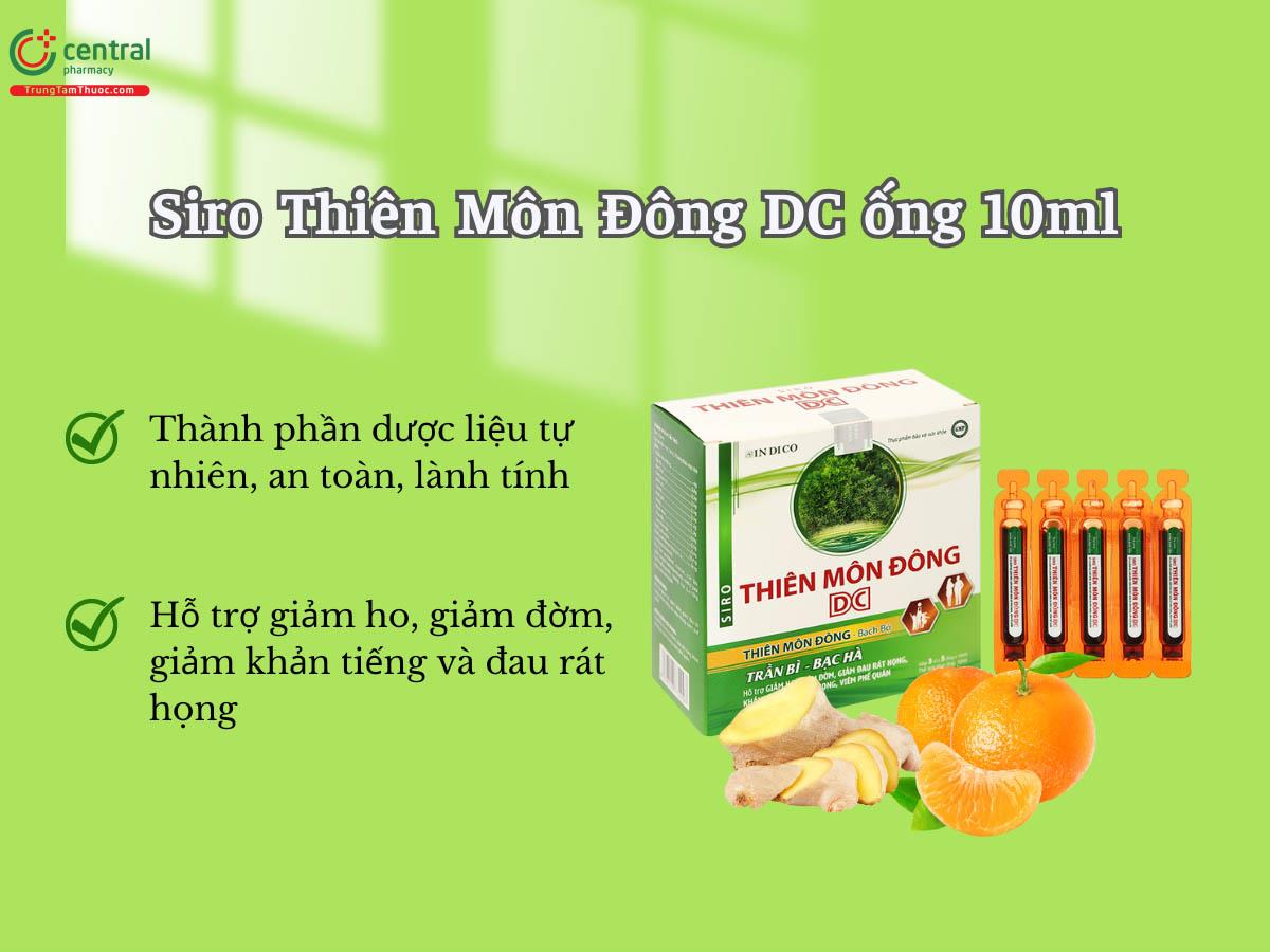 Siro Thiên Môn Đông DC ống 10ml