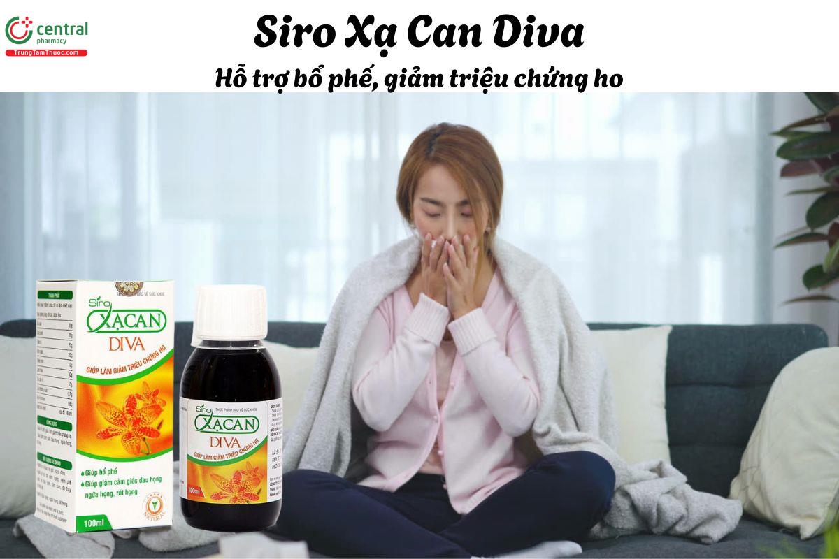 Siro Xạ Can Diva - Giúp giảm tình trạng ho kéo dài, hạn chế tiết đờm