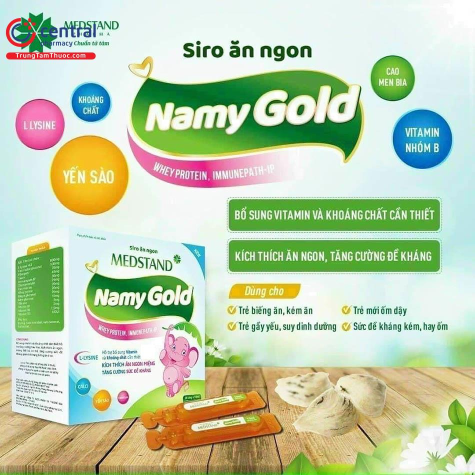 Tác dụng của siro Medstand Namy Gold