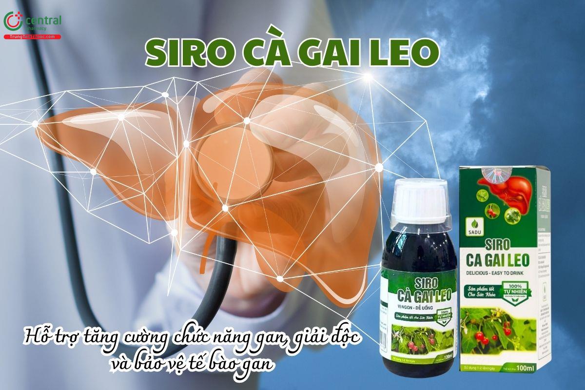 Siro Cà Gai Leo Sadu hỗ trợ tăng cường chức năng gan, giải độc và bảo vệ tế bào gan