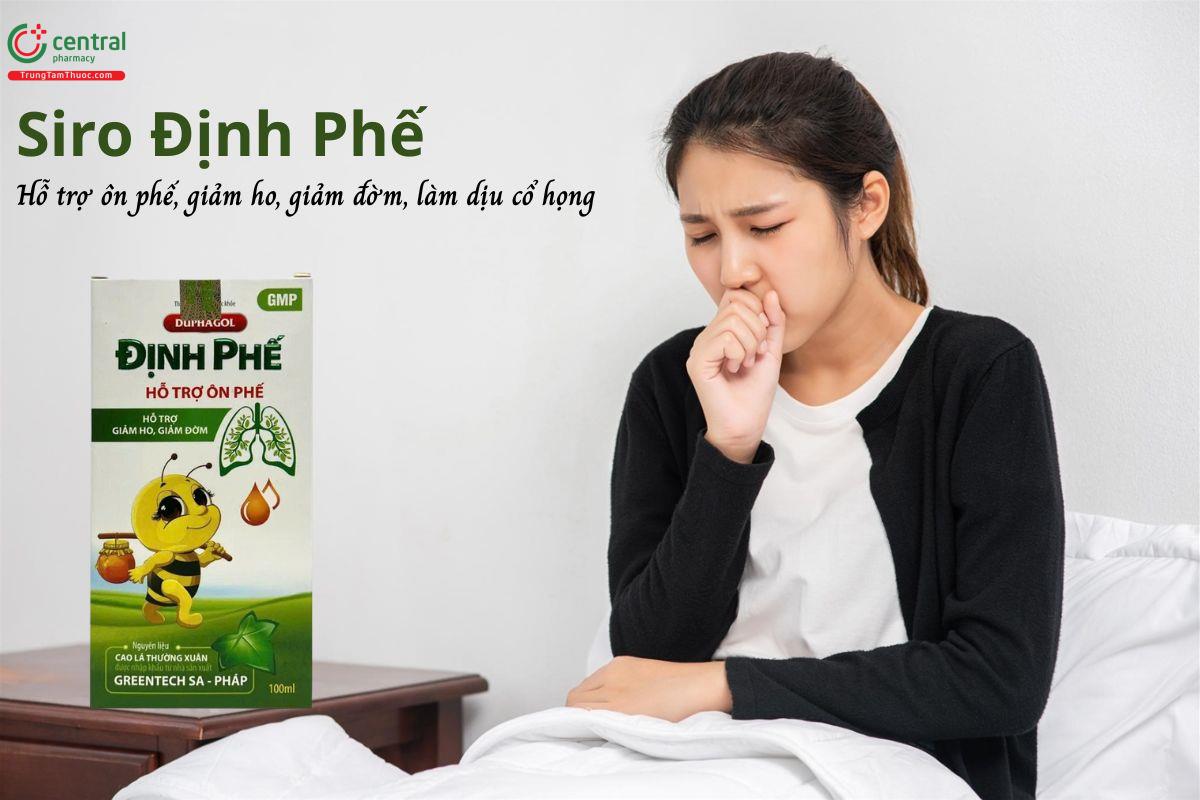 Siro Định Phế - Hỗ trợ ôn phế, giảm ho, giảm đờm, làm dịu niêm mạc họng
