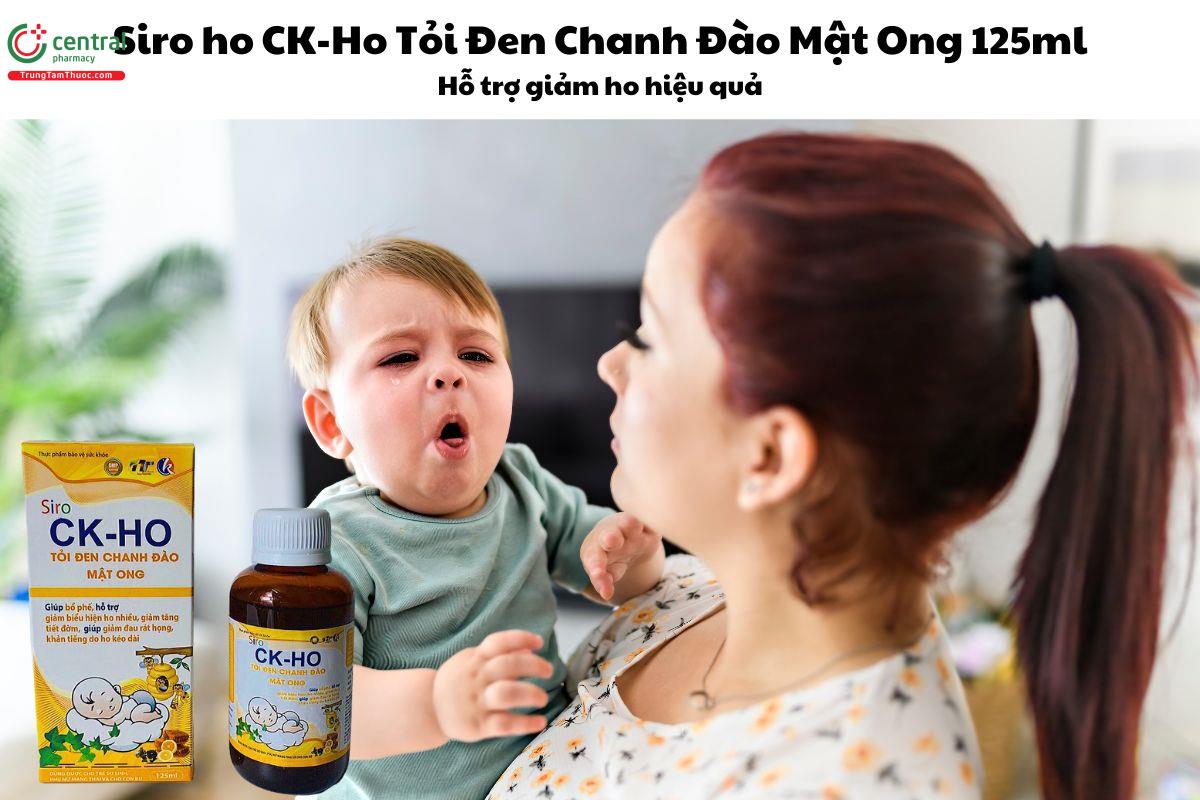 Siro ho CK-Ho Tỏi Đen Chanh Đào Mật Ong - Giúp bổ phế, giảm ho nhiều