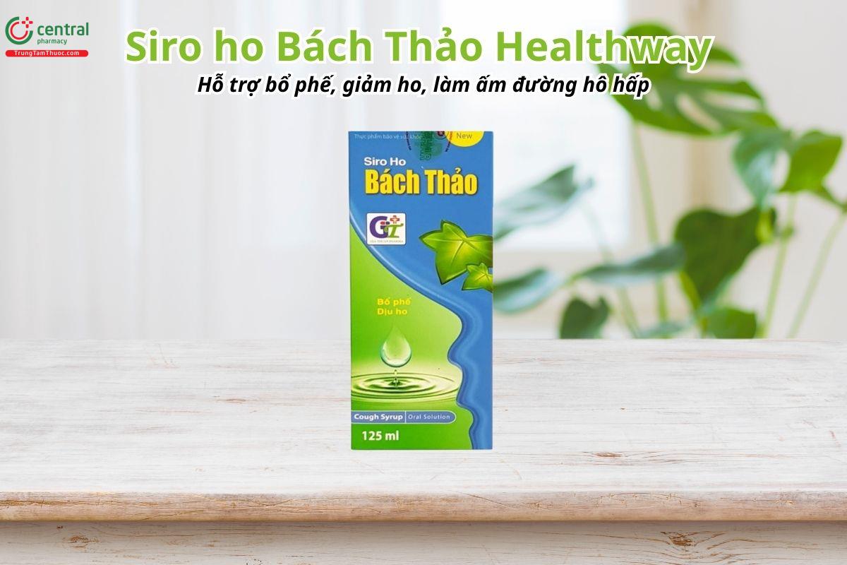 Siro ho Bách Thảo Healthway hỗ trợ bổ phế, giảm ho, làm ấm đường hô hấp