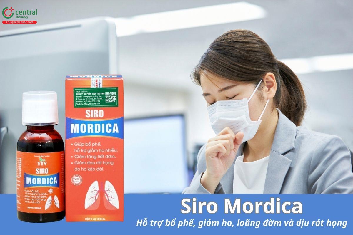 Siro Mordica hỗ trợ bổ phế, giảm ho, loãng đờm và làm dịu rát họng