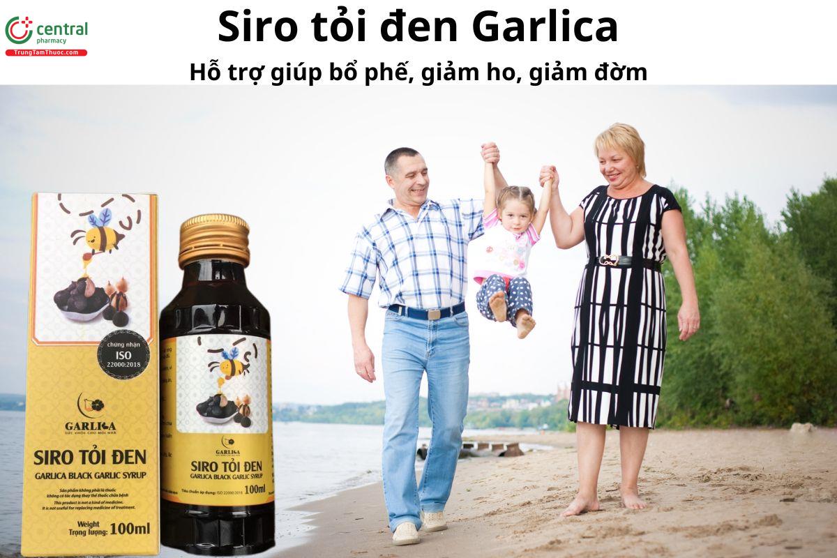 Siro tỏi đen Garlica - Giúp  tăng cường sức đề kháng, bổ phế