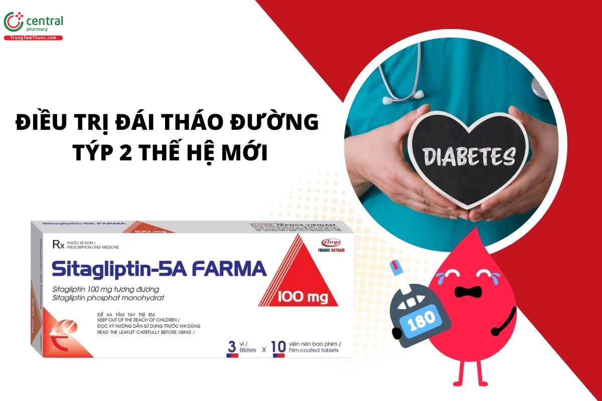  Thuốc Sitagliptin-5A Farma 100mg 