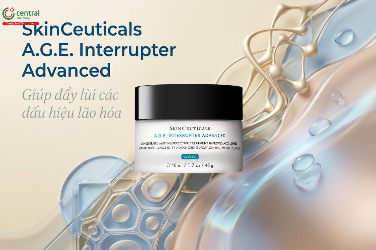 Kem dưỡng SkinCeuticals A.G.E. Interrupter Advanced cải thiện lão hoá da