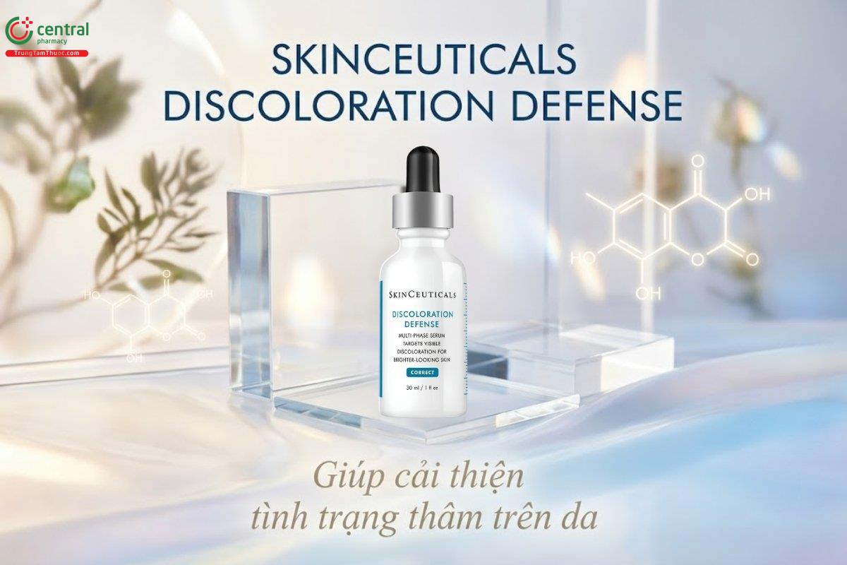 SkinCeuticals Discoloration Defense làm mờ đốm nâu, giúp da rạng rỡ