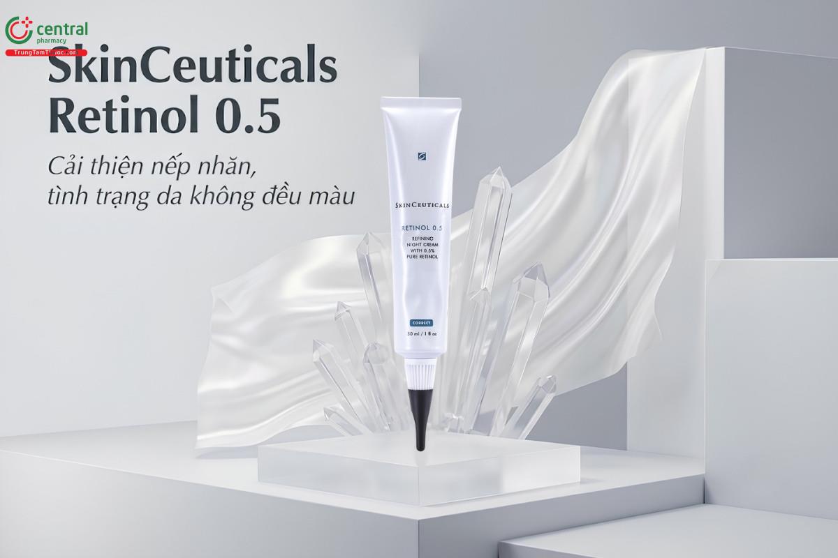 SkinCeuticals Retinol 0.5 cải thiện các dấu hiệu lão hóa, làm đều màu da
