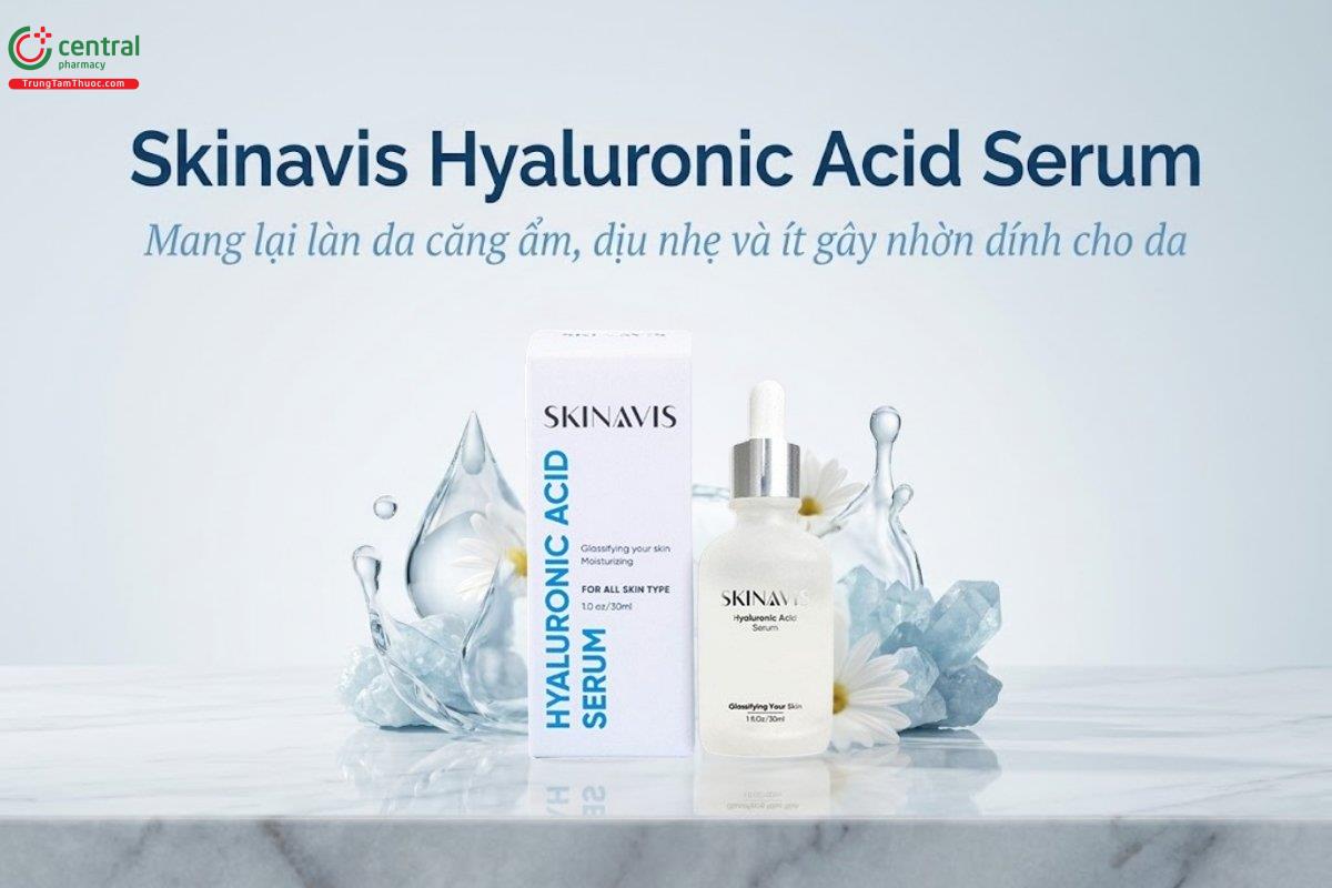 Skinavis Hyaluronic Acid Serum 30ml giúp bổ sung độ ẩm cho làn da
