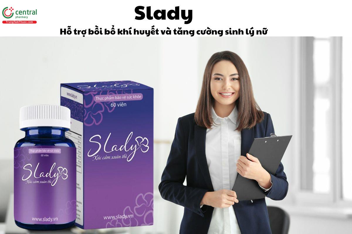 Slady Giúp bồi bổ khí huyết, điều hòa kinh nguyệt, tăng cường sinh lý