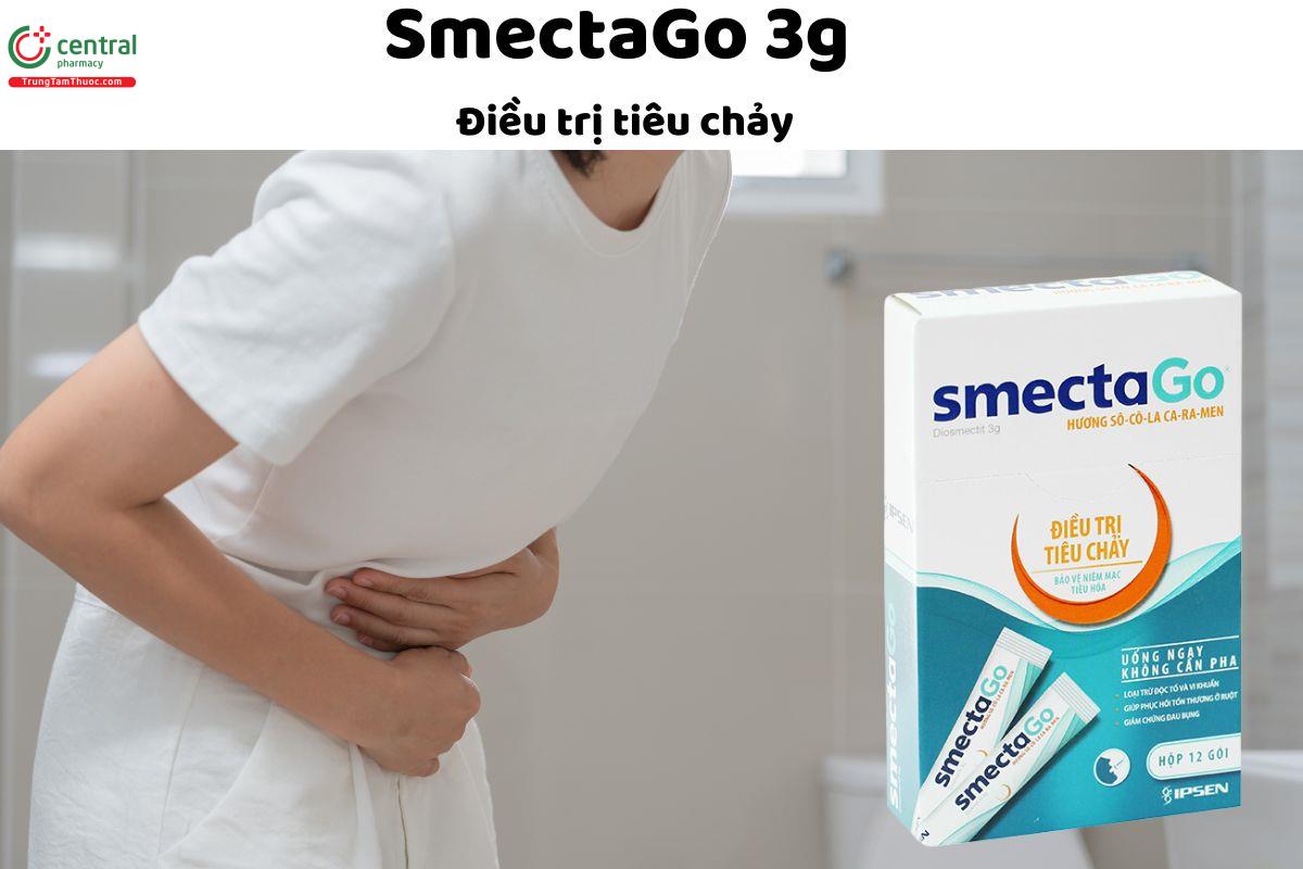 Thuốc SmectaGo 3g - Điều trị tiêu chảy cấp ở người lớn và trẻ nhỏ