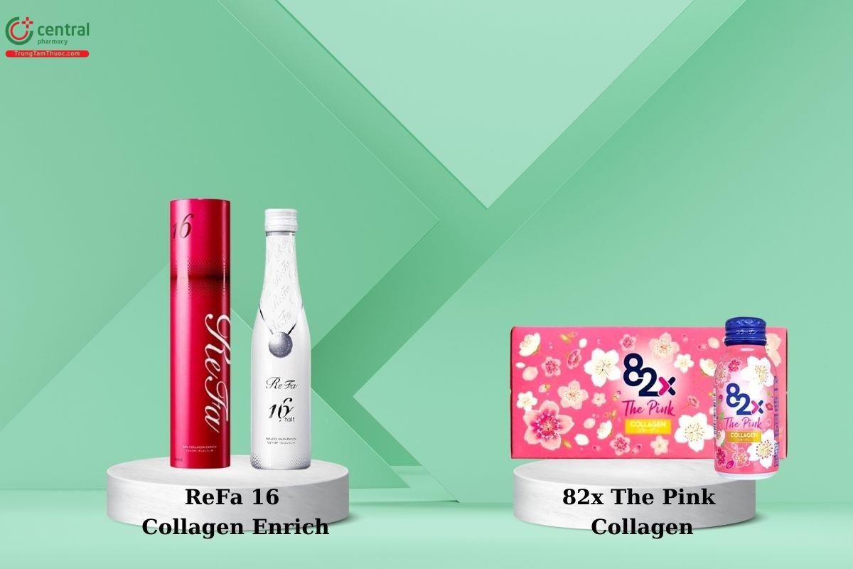 So sánh ReFa 16 Collagen Enrich và 82X The Pink Collagen