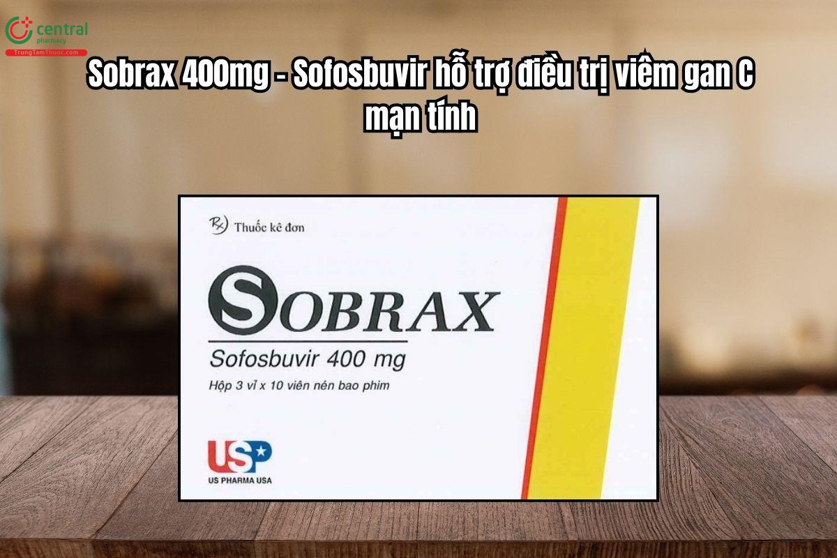 Thuốc Sobrax 400mg  – Sofosbuvir điều trị viêm gan C mạn tính