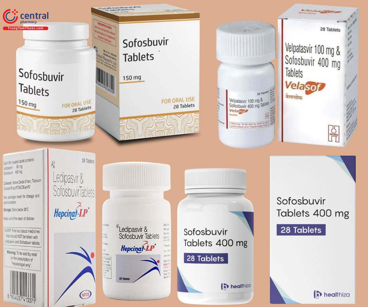 Một số thuốc chứa Sofosbuvir
