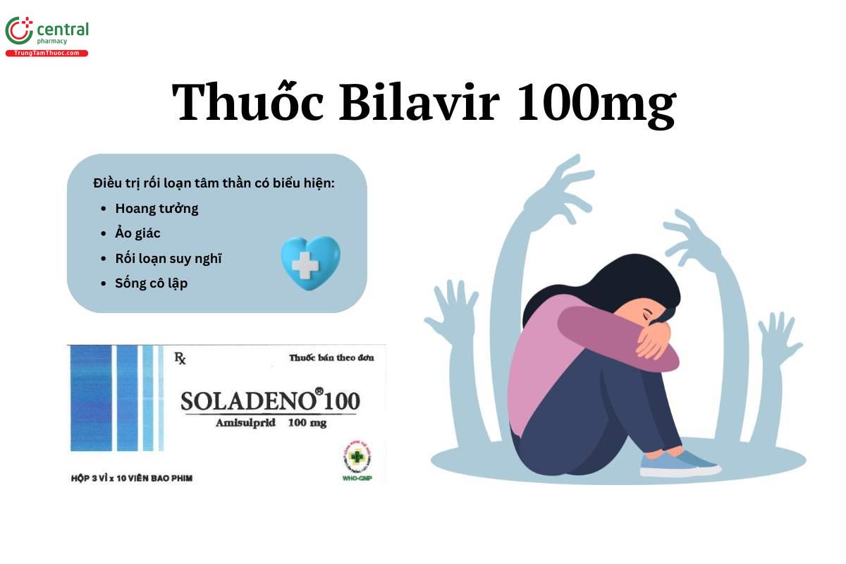 Thuốc Soladeno 100 điều trị rối loạn tâm thần phân liệt cấp và mạn tính