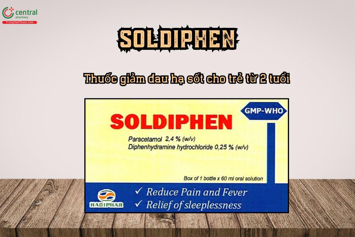 Soldiphen hỗ trợ giảm đau hạ sốt cho trẻ từ 2 tuổi