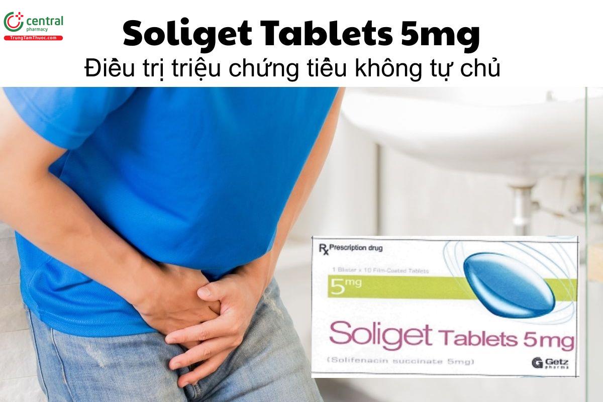 Thuốc Soliget Tablets 5mg - Điều trị triệu chứng tiểu không tự chủ