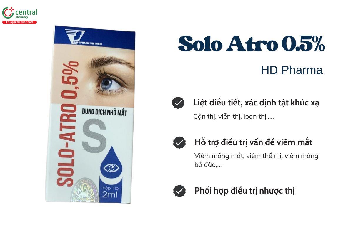 Solo Atro 0.5% HD Pharma có tác dụng gì?