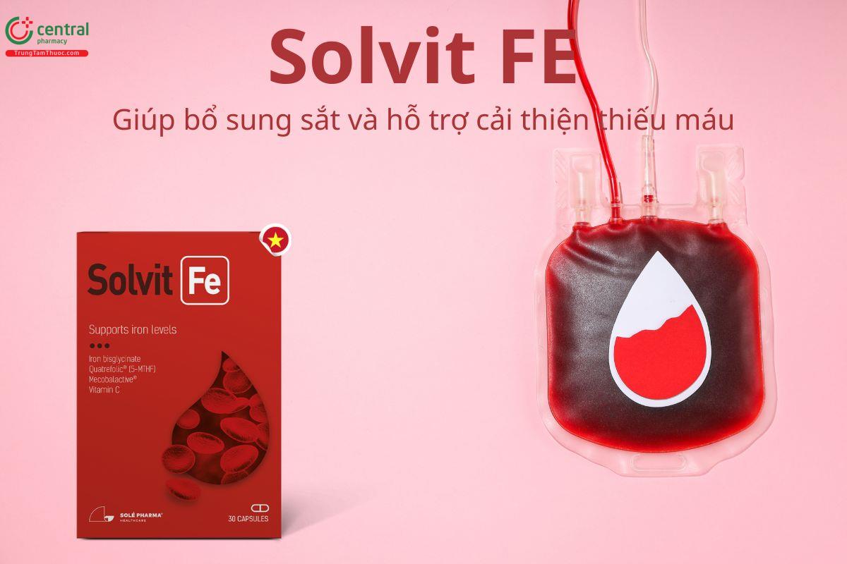 Solvit FE giúp bổ sung sắt và hỗ trợ cải thiện thiếu máu