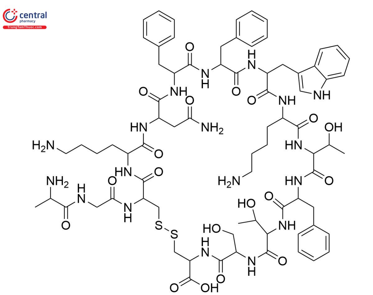 Công thức cấu tạo của Somatostatin