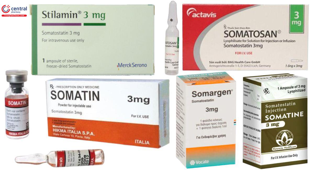 Các thuốc chứa Somatostatin