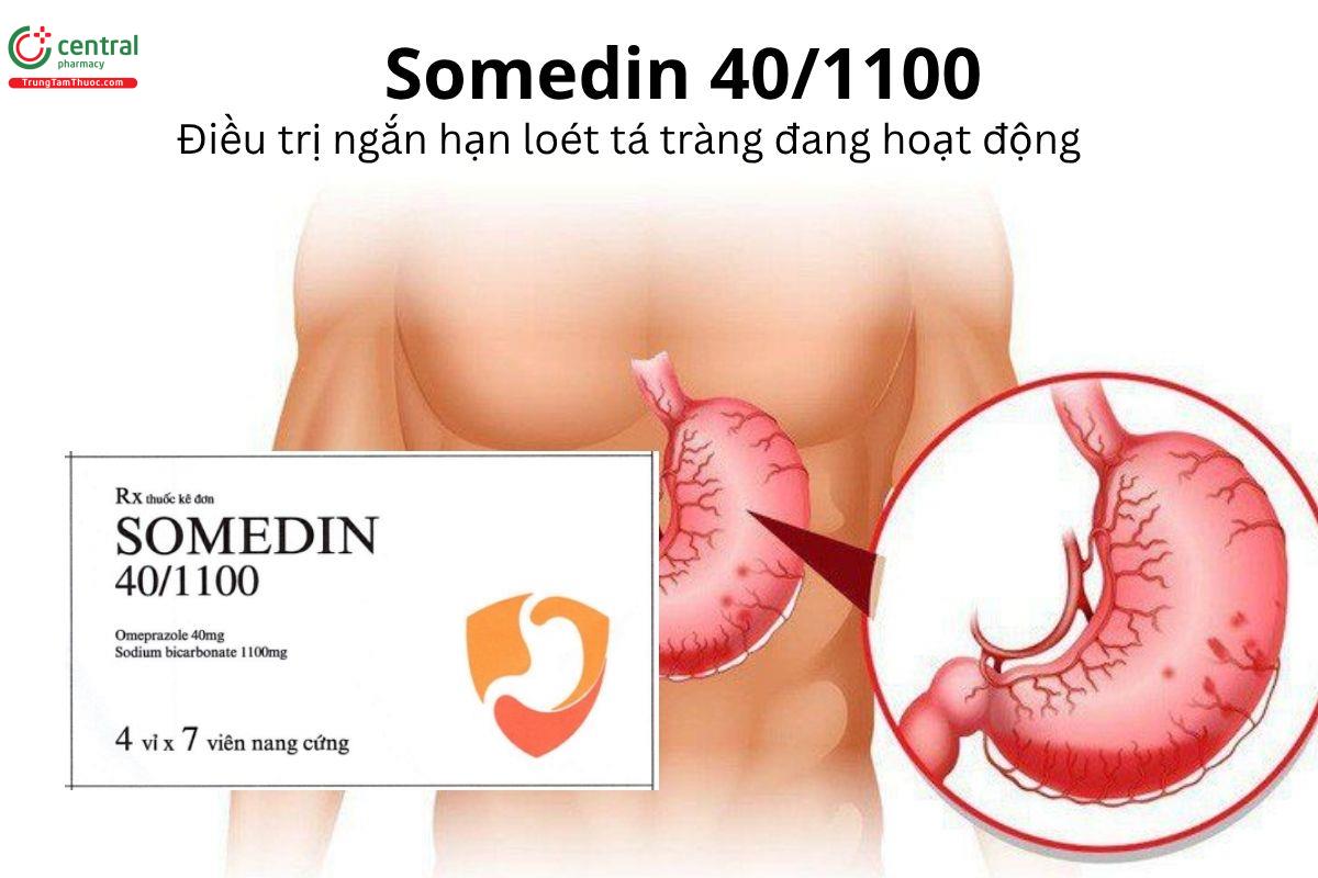 Thuốc Somedin 40/1100 - Điều trị ngắn hạn loét tá tràng đang hoạt động 