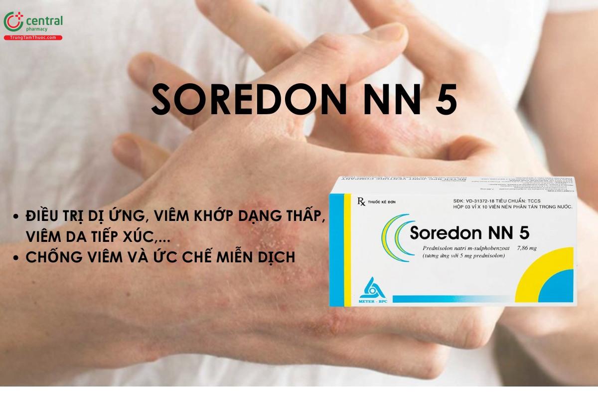 Thuốc Soredon NN 5 - điều trị dị ứng, chống viêm và ức chế miễn dịch