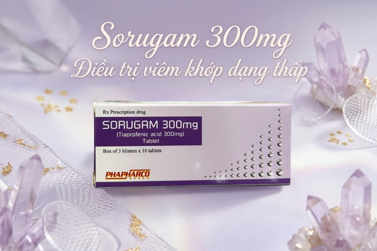 Sorugam 300mg kiểm soát triệu chứng đau và viêm cơ xương khớp
