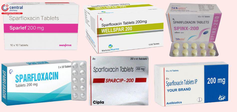 Thuốc chứa Sparfloxacin​​​​​​​