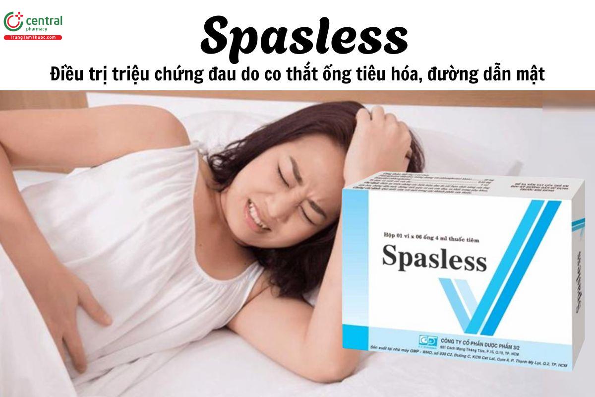Thuốc Spasless - Điều trị triệu chứng đau do co thắt ống tiêu hóa, đường dẫn mật