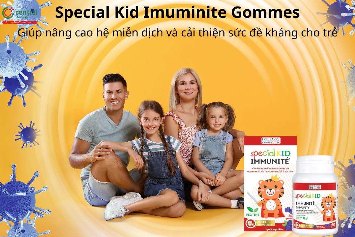 Special Kid Imuminite Gommes hỗ trợ cải thiện sức đề kháng cho trẻ