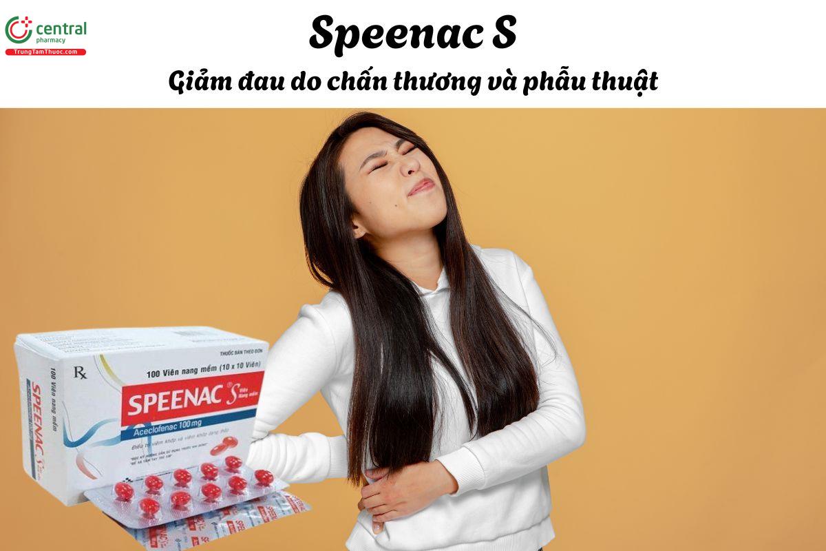 Thuốc Speenac S - Giảm đau trong chấn thương hoặc sau phẫu thuật