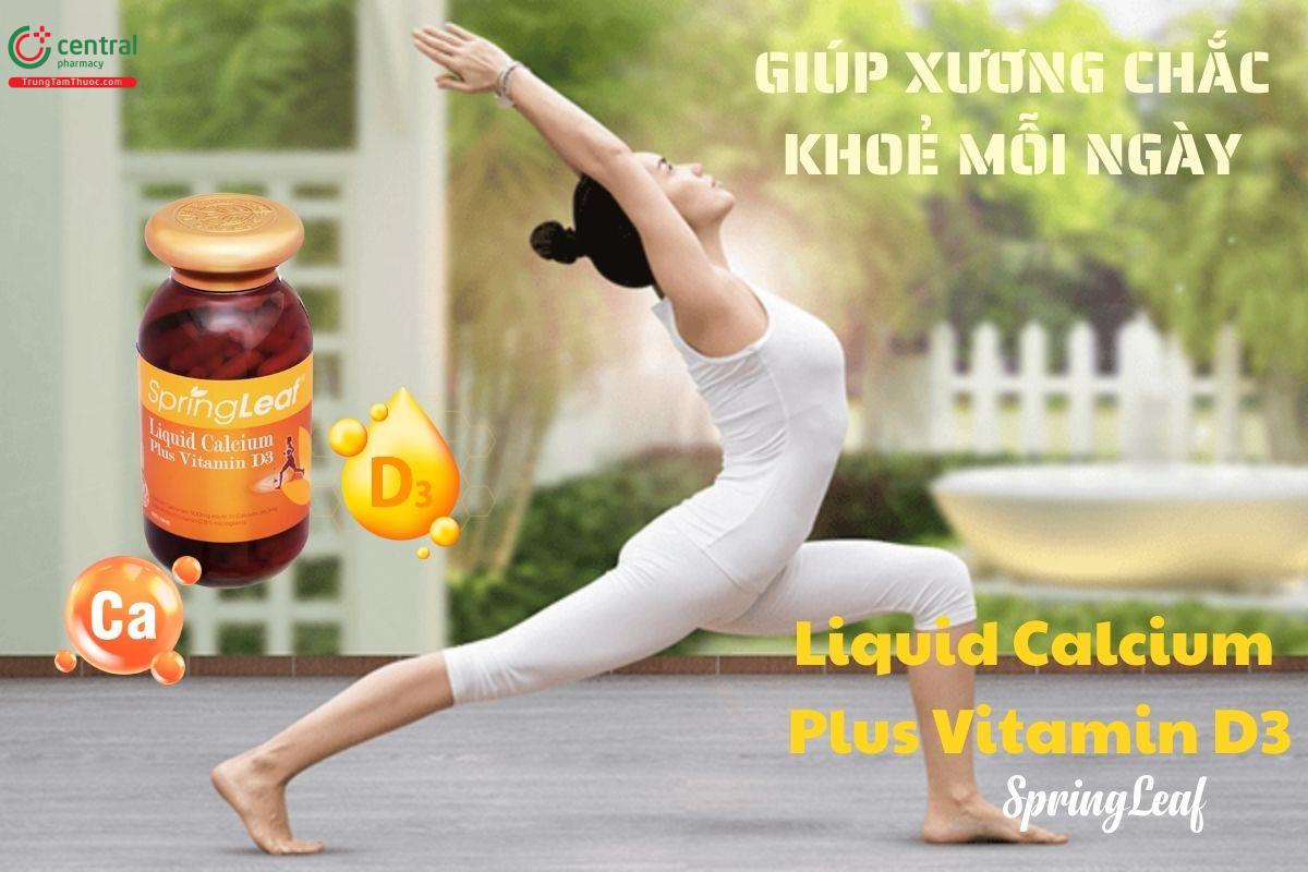 SpringLeaf Liquid Calcium Plus Vitamin D3 duy trì sức khoẻ xương khớp