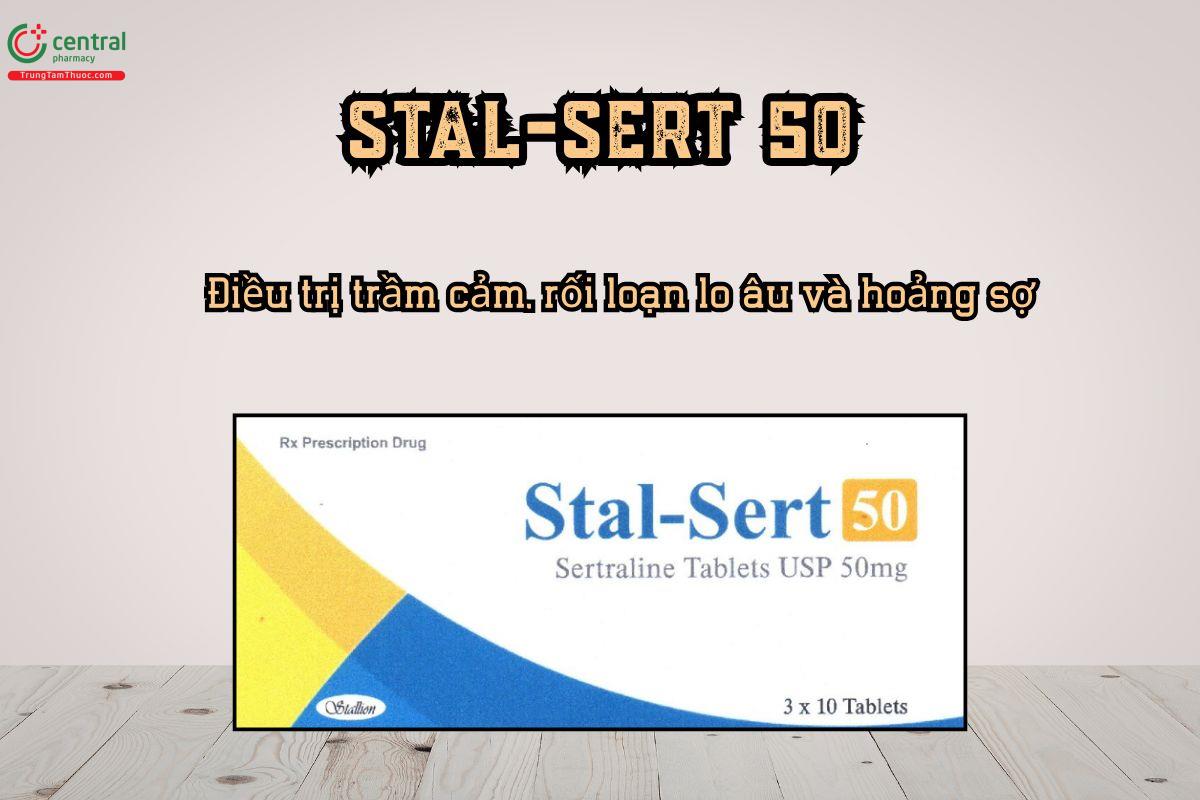Thuốc Stal-sert 50 điều trị trầm cảm, rối loạn lo âu và hoảng sợ