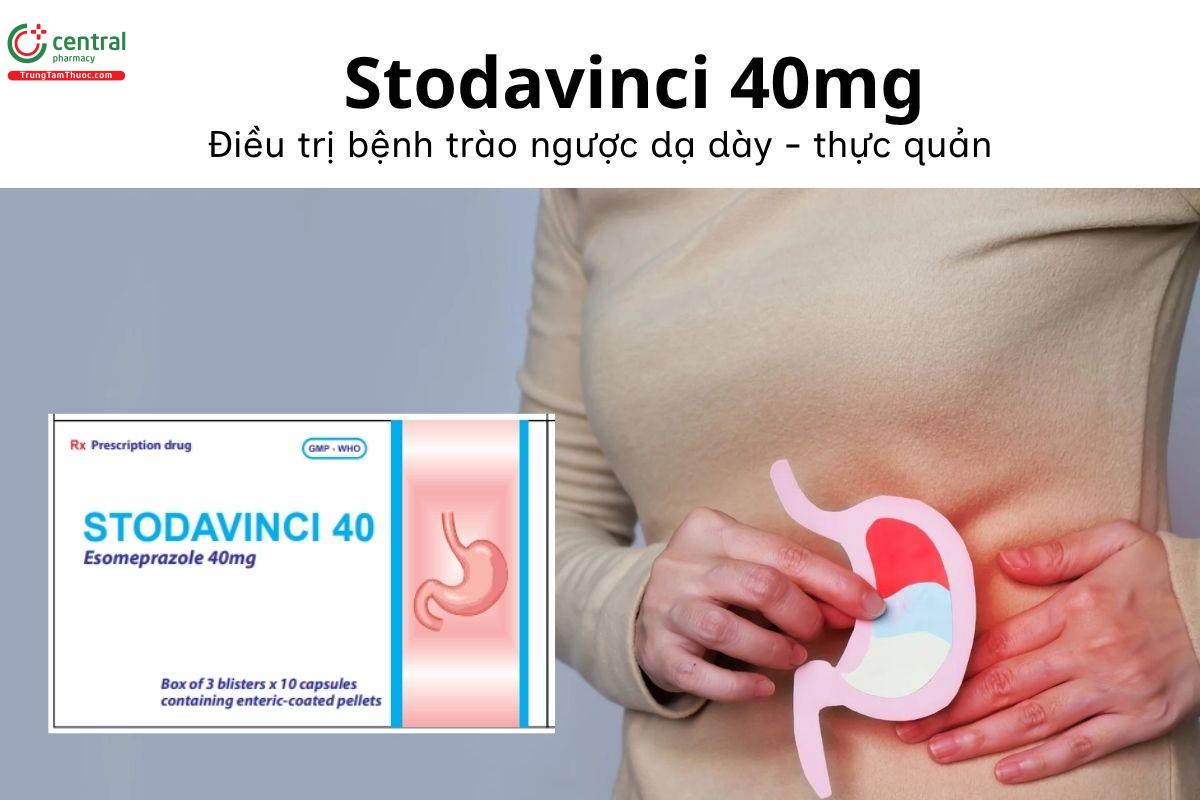 Thuốc Stodavinci 40mg - Điều trị bệnh trào ngược dạ dày - thực quản