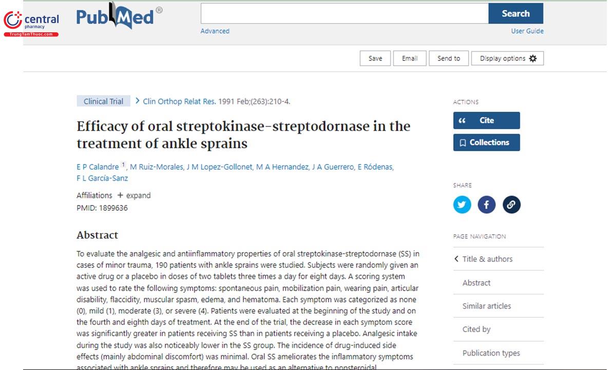 Nghiên cứu về Streptodornase