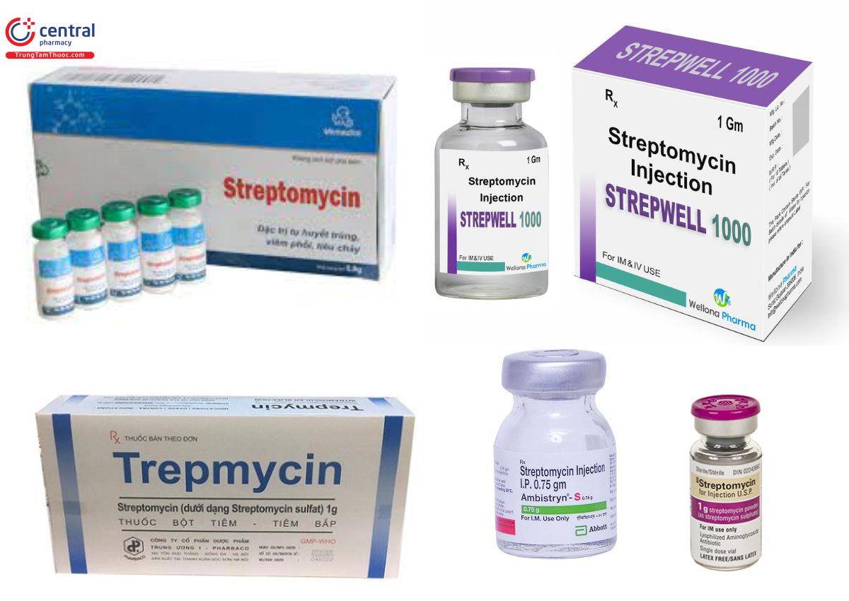 Một số sản phẩm có chứa Streptomycin