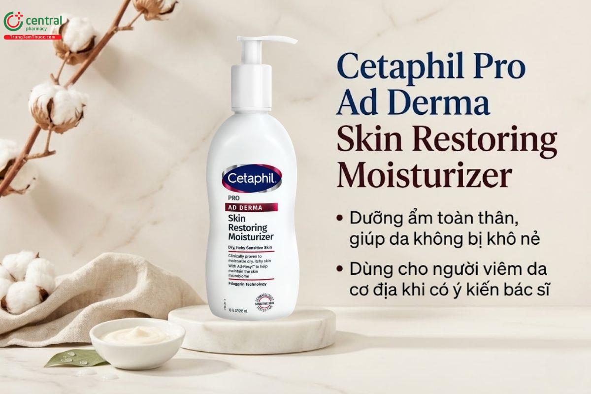 Sữa dưỡng thể Cetaphil Pro Ad Derma Skin Restoring Moisturizer cấp ẩm cho da