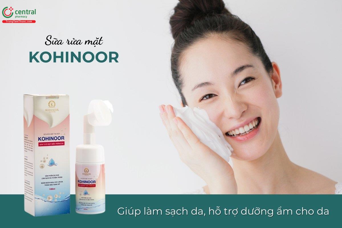 Sữa rửa mặt tạo bọt Kohinoor giúp làm sạch da, loại bỏ bụi bẩn, dầu thừa